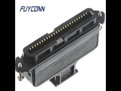 180-Grad-Kunststoffabdeckung Amp Telco CHAMP Docking-Anschlüsse, 50-poliger IDC-weiblicher Centronic-Anschluss