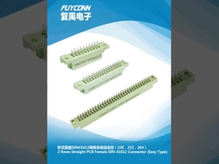 2-reihiger DIN 41612-Steckverbinder, männlicher und weiblicher Leiterplatten-Eurokartensteckverbinder