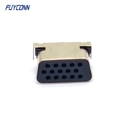 Flachere D-SUB Verbindungsstücke rechtwinkliges PWB 15 Pin Female VGA