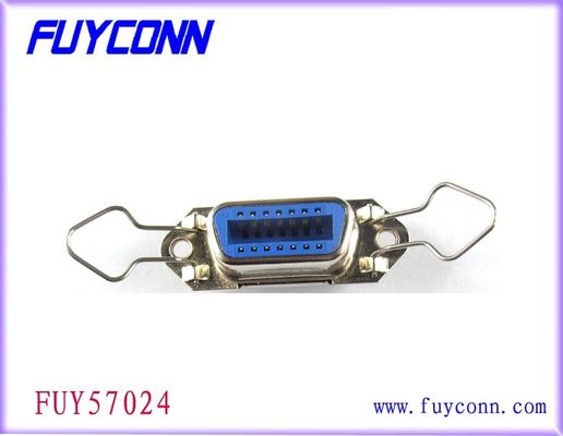 2.16mm pechschwarz/Blau 50 Pin Centronic Solder Female Connector mit Kautions-Clip