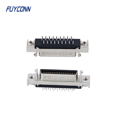 Mini-D-Band-MDR-PCB-Rechte weibliche SCSI-Anschluss 36-Pin mit Zinklegierung