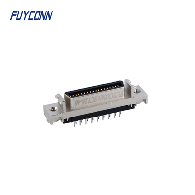 Mini-D-Band-MDR-PCB-Rechte weibliche SCSI-Anschluss 36-Pin mit Zinklegierung