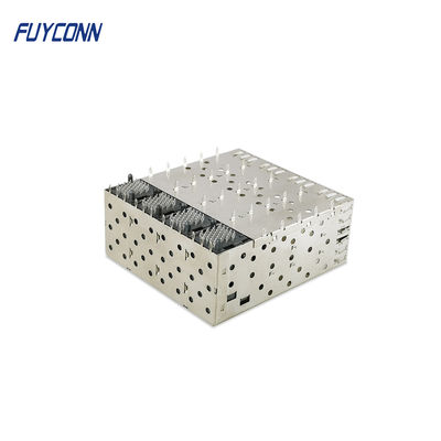 2x4 Port Female SFP Connector 160 Pin with Light Pipe