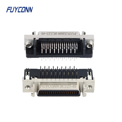 Rechtwinklige PWB 36 Buchse Pin SCSI mit Zink-Legierung Shell