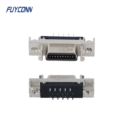Buchse 20pin SCSI, 1.27mm Neigung gerades Verbindungsstück PWBs SCSI