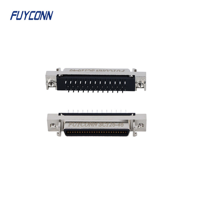 Servoverbindungsstück MDR SCSIs 50pin PWB gerade 1.27mm mit Zink-Legierung Shell