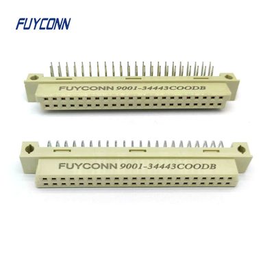 2 Zeilen 44 Pin DIN 41612 Steckverbinder PCB Winkel weiblich 2*22P 244S Eurocard Steckverbinder 2,54 mm Abstand