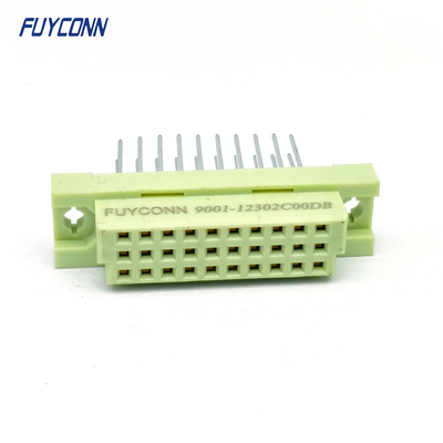 13mm 30Pin DIN 41612 Steckverbinder 3Reihen 330 Gerade PCB Weibliche DIN41612 Steckverbinder
