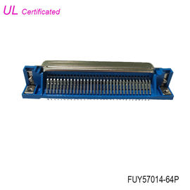Pin Centronics Connector 32paris des Mann64 rechtwinkliger PWB-Leiterplatten-Verbinder