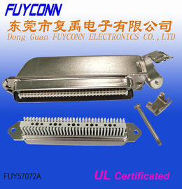 Verbindungsstücke TYCO 64 Pin Male Centronic Champ IDC mit 45 Grad Metallabdeckung bescheinigten UL
