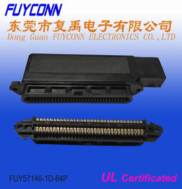 64 Stecker-Seiten-Eintritts-Centronics-Buchse Pin IDC mit Plastikabdeckung