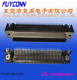 64 Pin Centronic Male Right Angle PWB-Verbindungsstück mit Boardlock