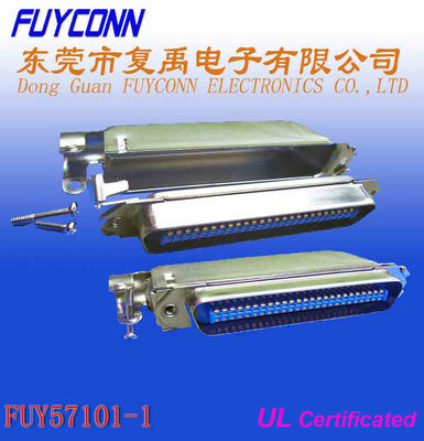 DDK-Lötmittel 50 Pin Centronic Ribbon Cable Connector mit Metallabdeckung