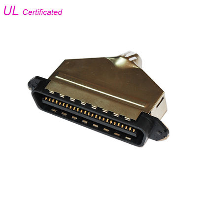 50 Stempel Pin TYCO Ampere IDC 25 Paare Verbindungsstück-mit Metallabdeckungs-Schwarz-Isolator