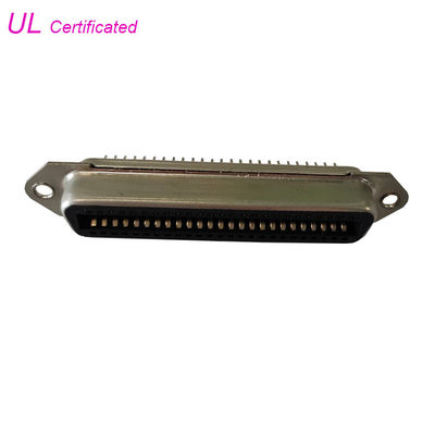 Behälter-Centronics 50 Pin-Verbindungsstück, weibliches PWB-Verbindungsstück des gestreckten Winkels