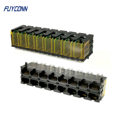 PWB 2x8 trägt 16*10P 160 Verbindungsstück Pin RJ45 mit rechtwinkligem Anschluss