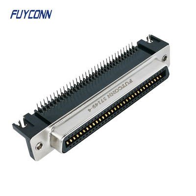Rechtwinkliges weibliches DDK Amphenol Centronics 64 Pin Connector PWBs