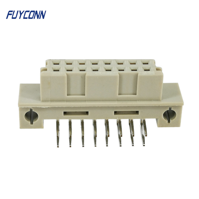 DIN41612 Frau 2 rudert 16 Pin Right Angle Verbindungsstück PWBs Eurocard